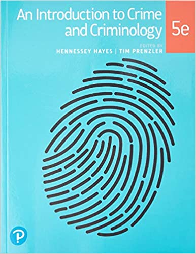 An Introduction to Crime and Criminology 	9781488615795 (5th ٍEdition) - Original PDF